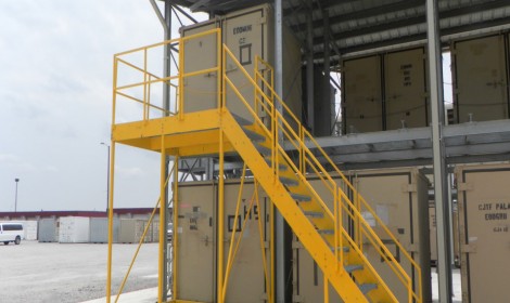 Rolling Platform in Use